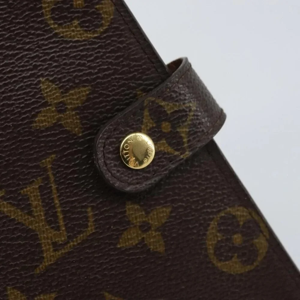 LOUIS VUITTON Monogram Agenda PM Day Planner Cover R20005 LV Auth bs31606